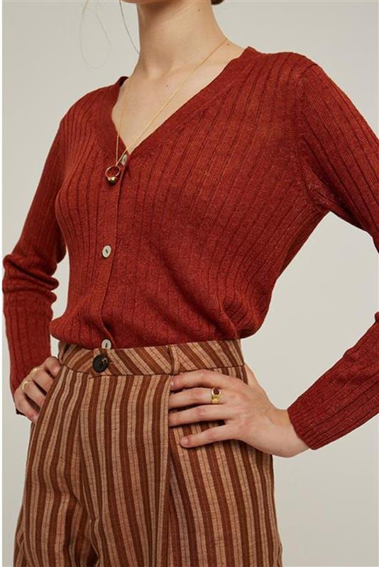 Cardigan FIBRE VERT vue 2