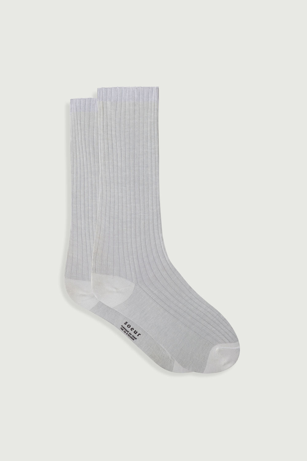 soeur tokyo WoF Gather Socks / White 白 Premium High Women's Socks - Luxury Textiles - Soeur