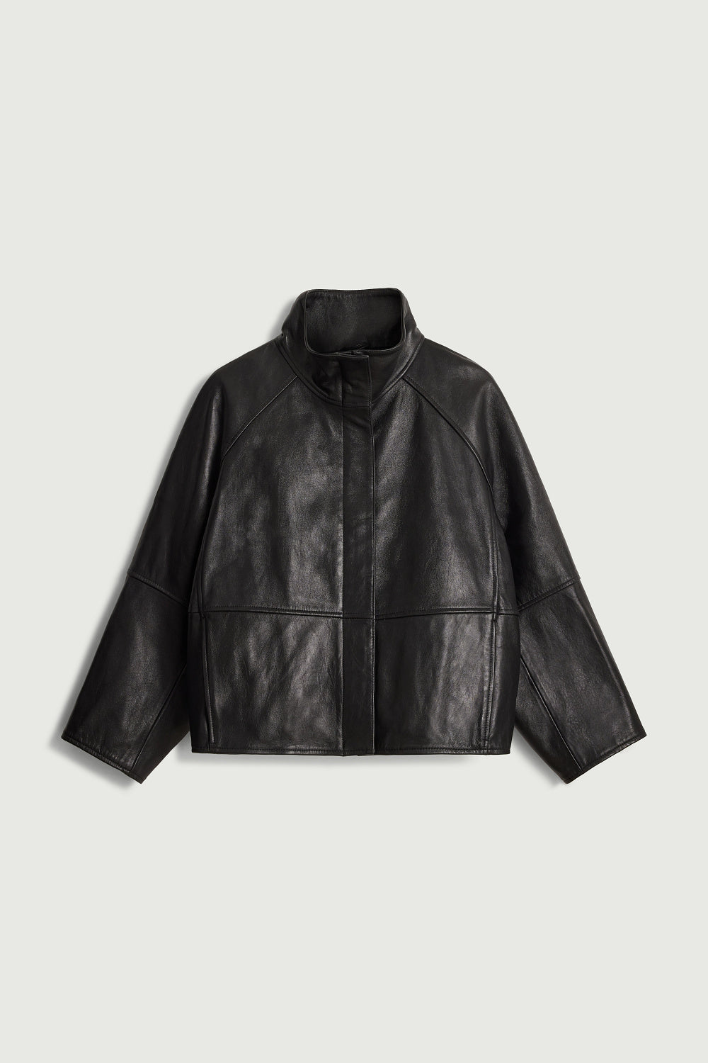 Gamma jacket - Black Oversized Leather Women - Soeur