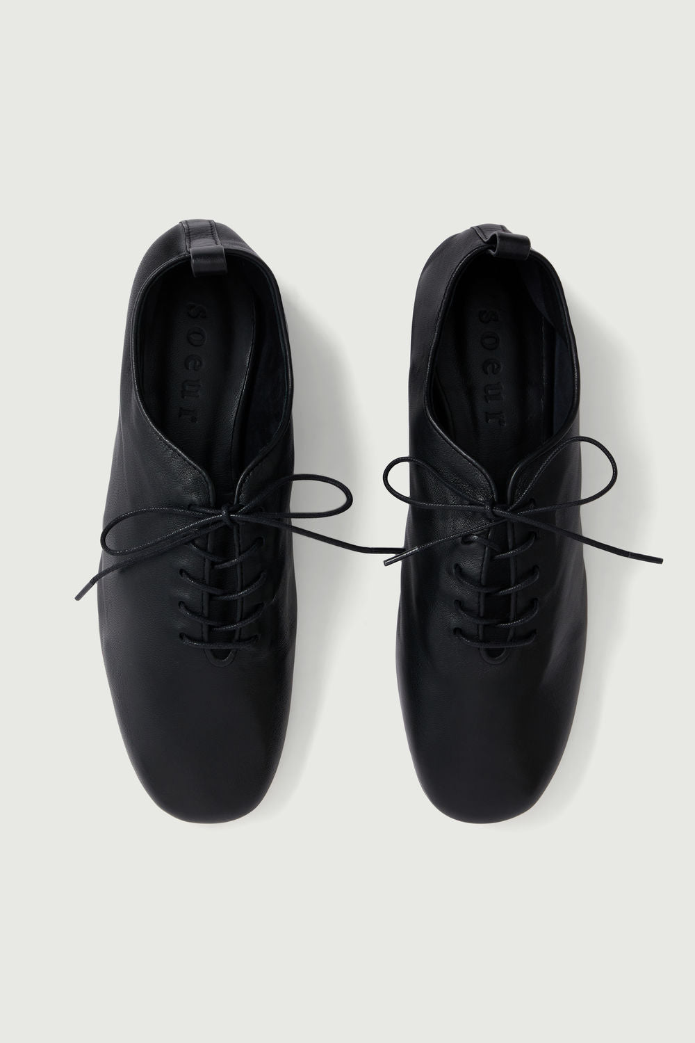 Derbies Orso - Black Soft Leather Women - Soeur