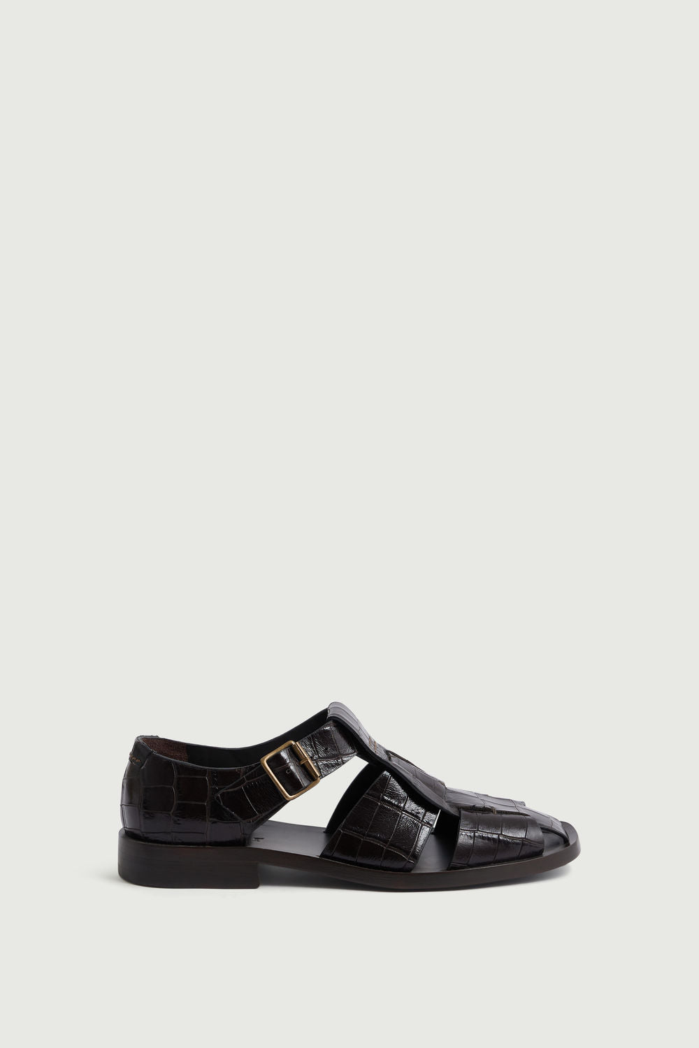 Sandals Velika - Dark Brown Braided Leather - Soeur