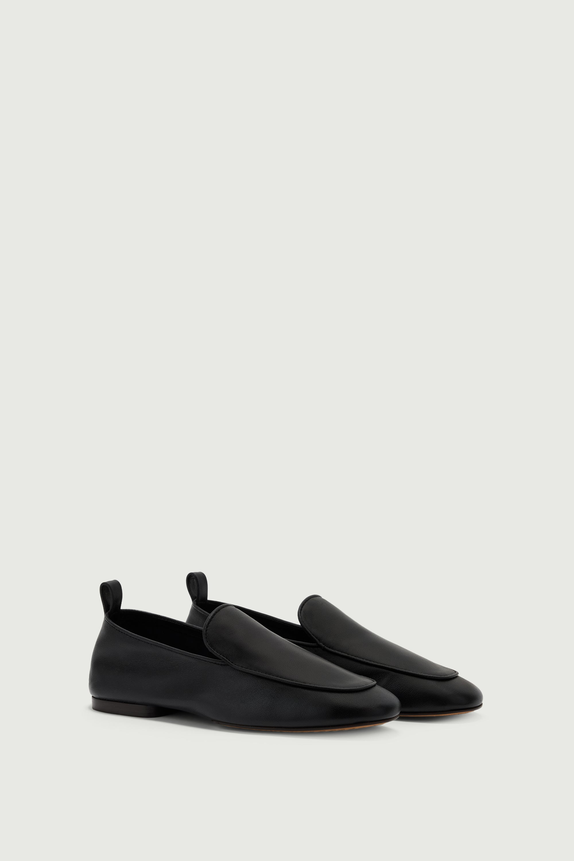 にゅ～ずLOAFER『BLACK』 Nine Loafers - Black Supple Leather Women - Soeur