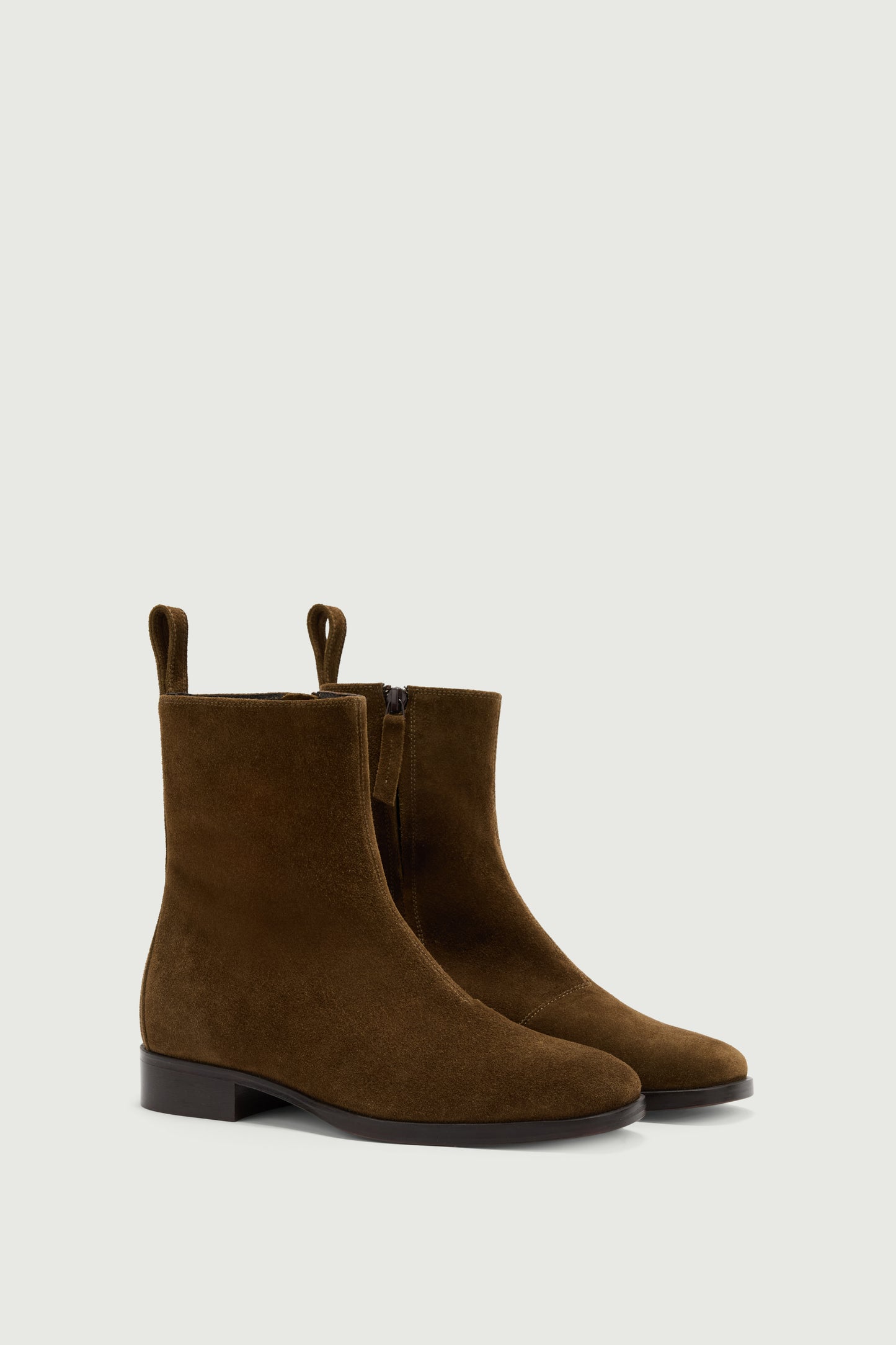 Botines West - Marrón/Verde - Cuero - Mujer