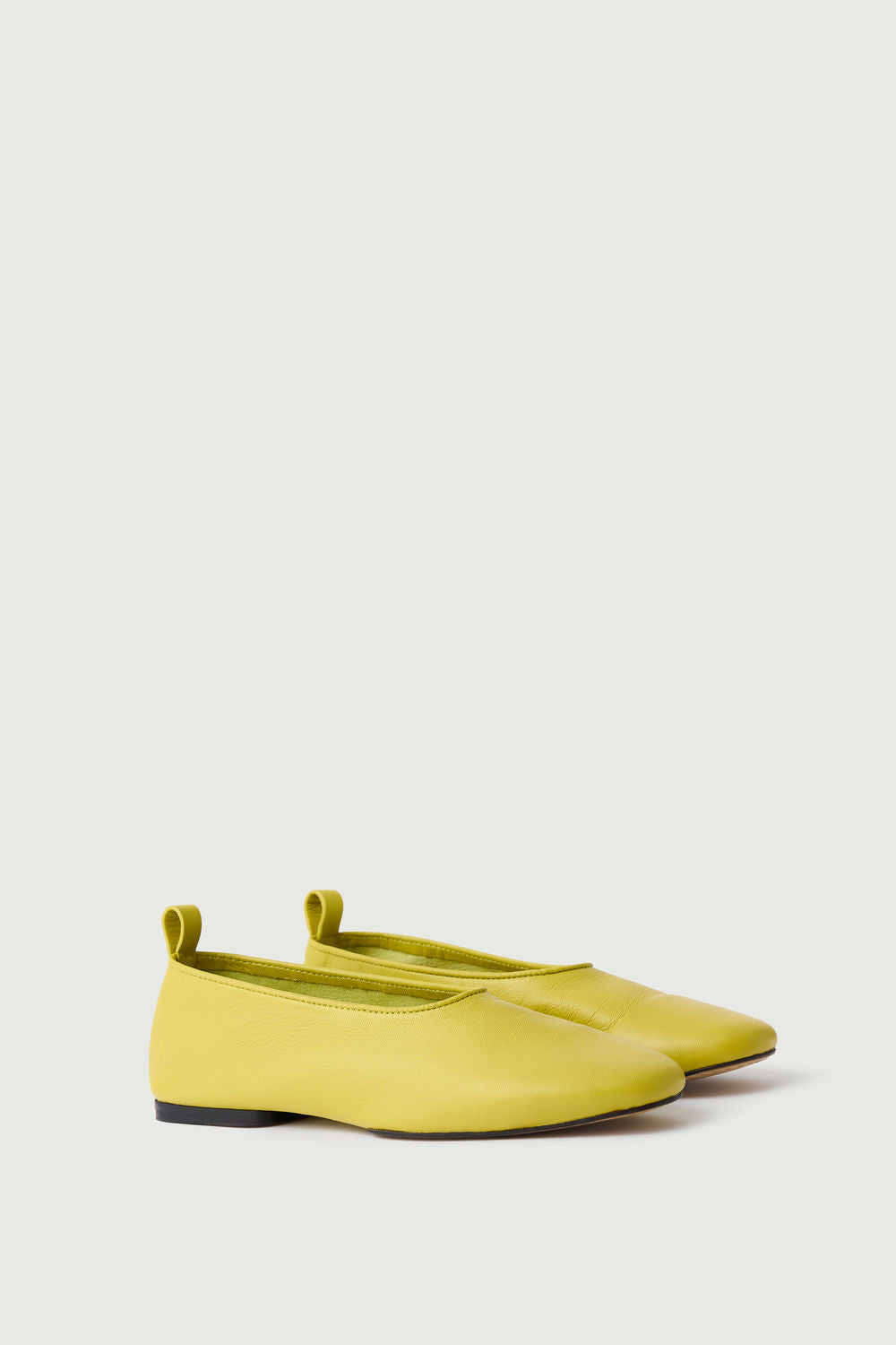 Ballerines Bala - Jaune Néon - Cuir - Femme