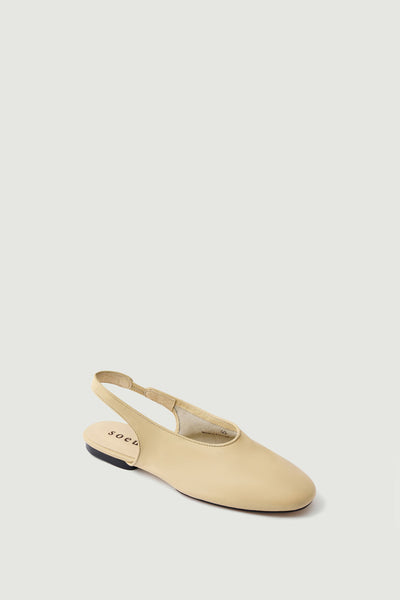 サンダル・ミュール soeur SS25 Sandals (CHA1616 EMMETBEI13) Emmett Slingbacks - Cream - Leather - Women