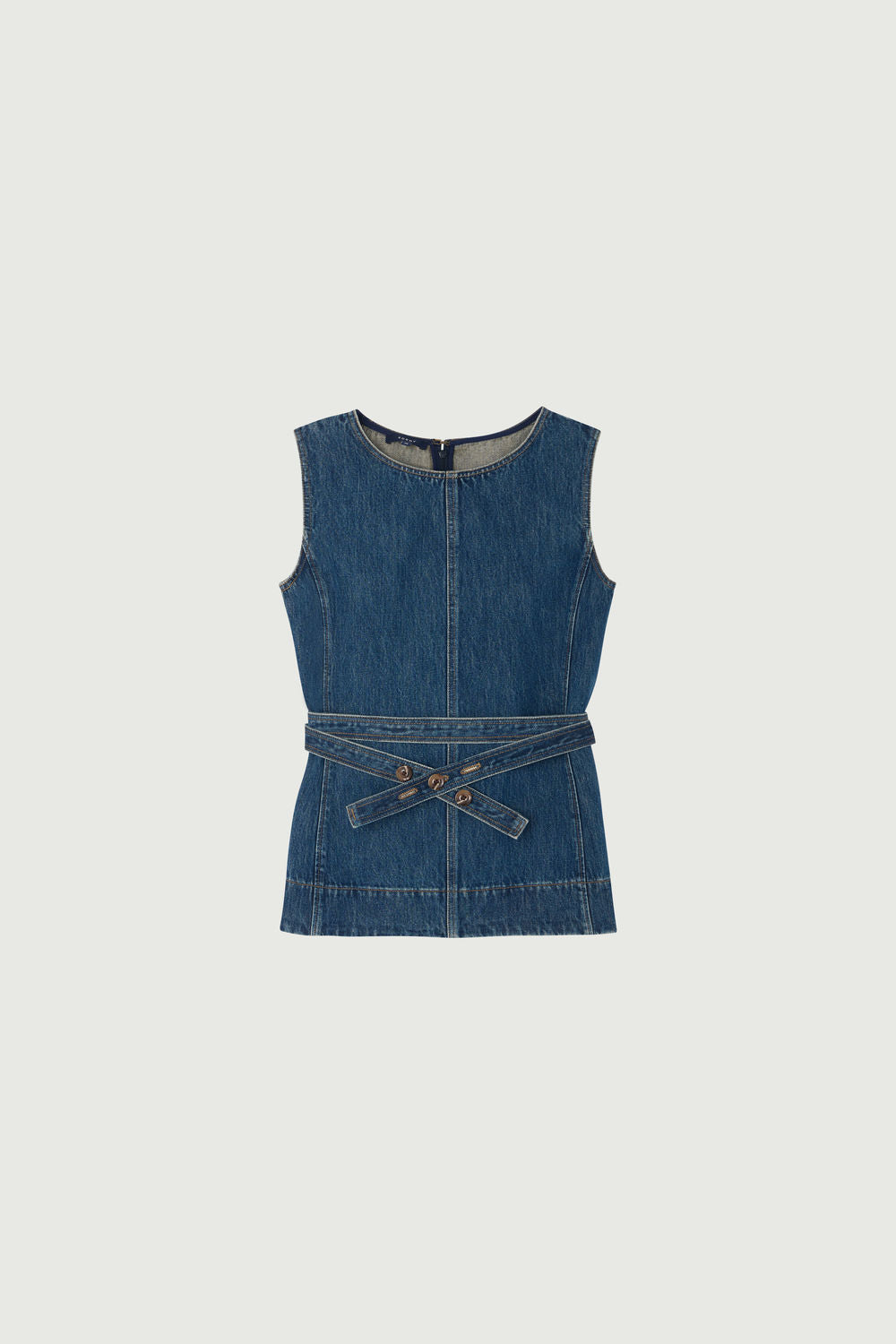 Top Chance - Blue Green Fitted Sleeveless - Soeur
