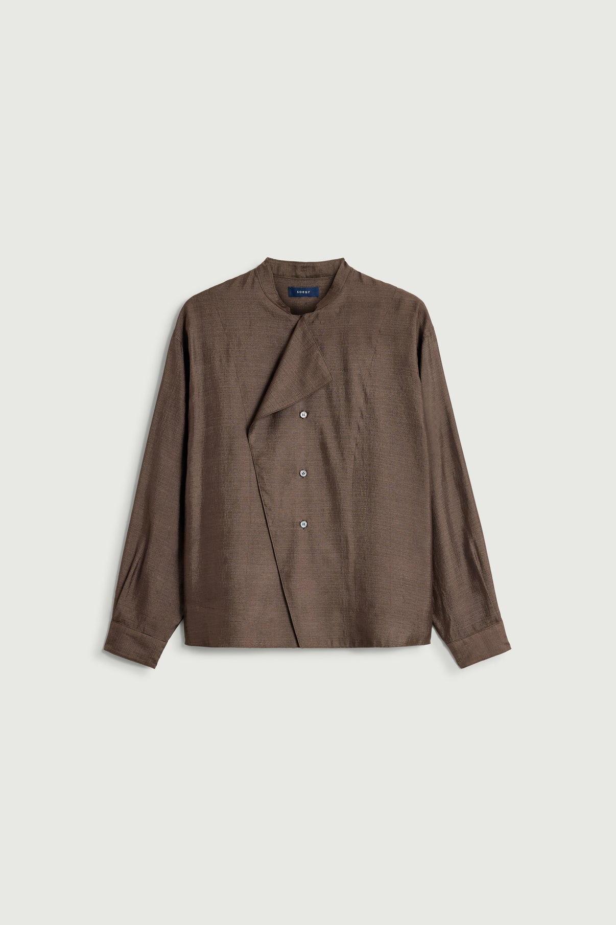 Blouse Hampton - Marron Foncé - Soie - Femme vue 6