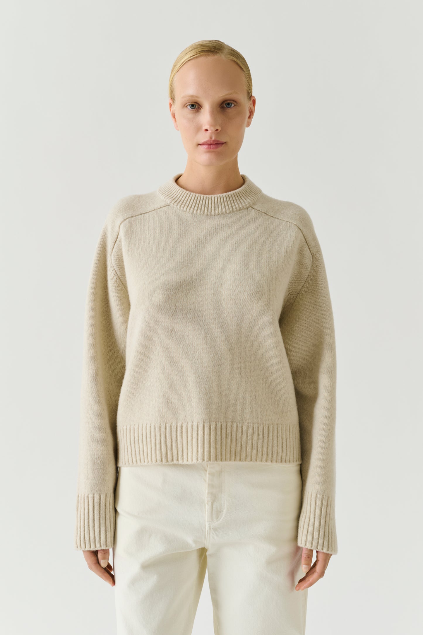 Jersey Will - Crudo jaspeado - Lana merino - Mujer