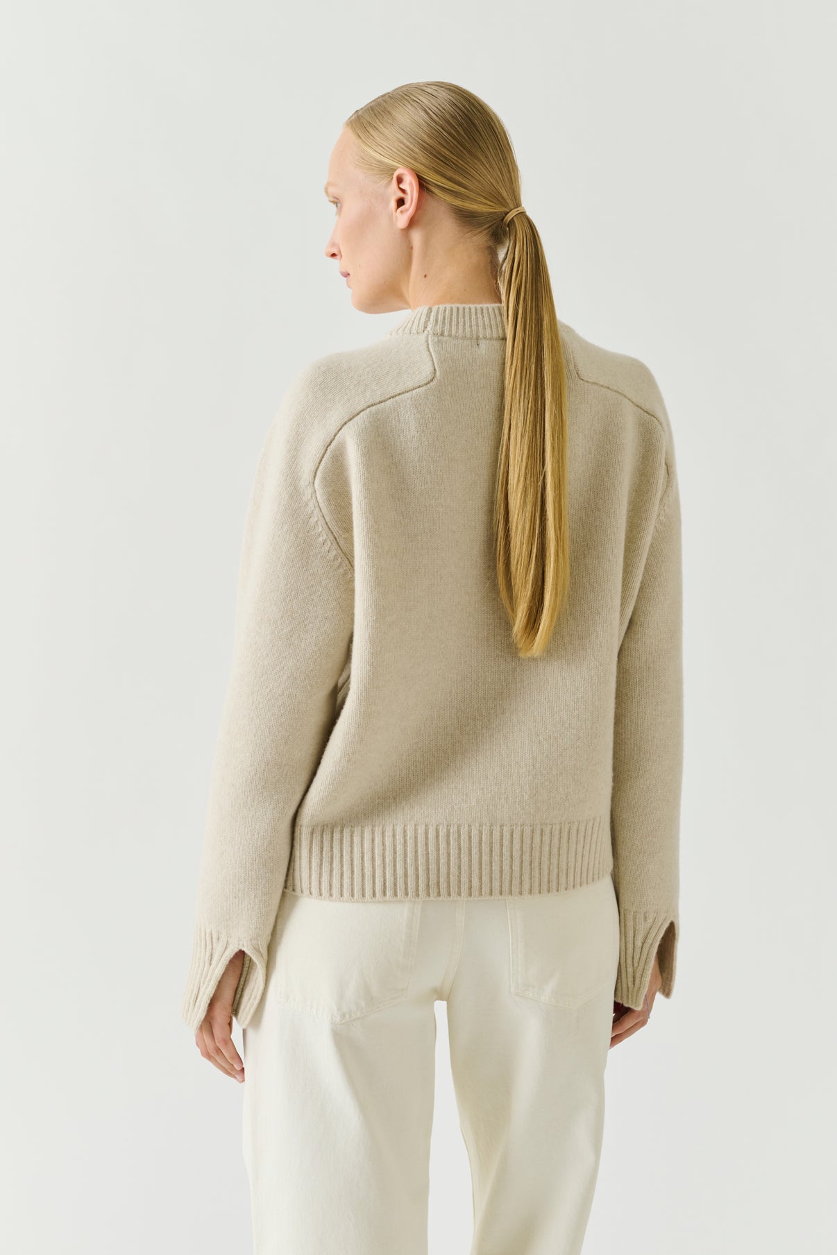 Jersey Will - Crudo jaspeado - Lana merino - Mujer vue 3