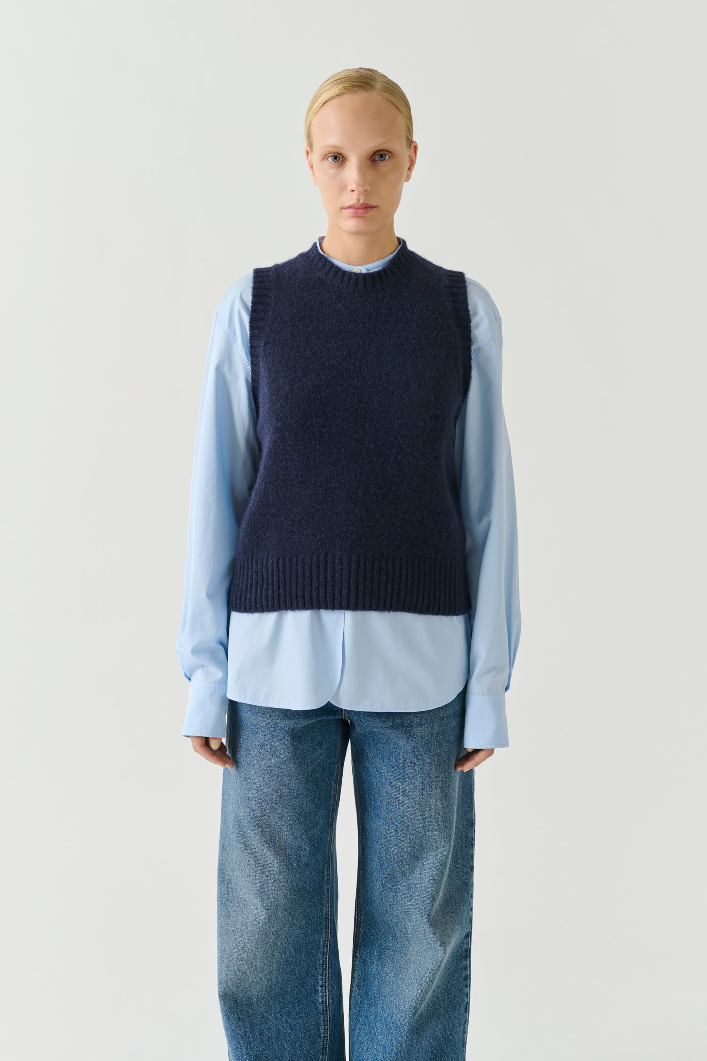 Namaste pullover - Navy - Wool - Women