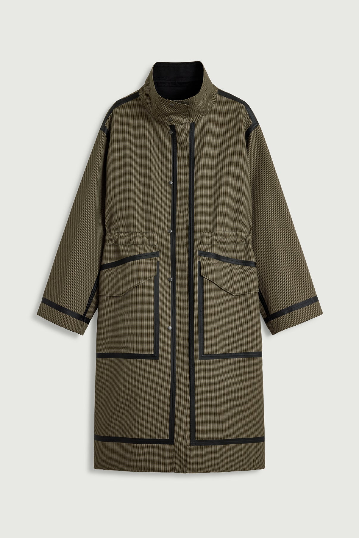Manteau Luce - Noir/Beige - Coton - Femme vue 8