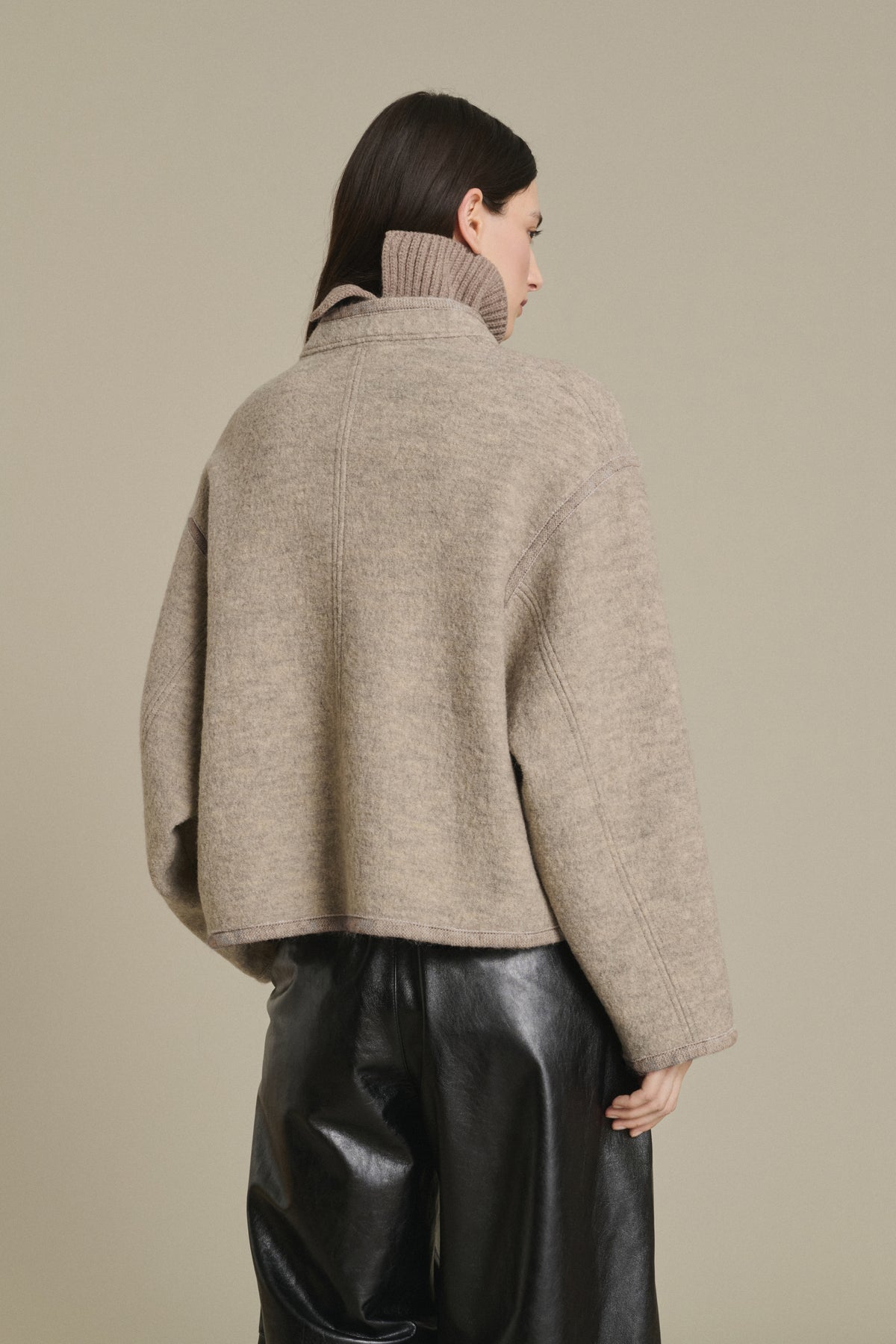 VESTE OLYMPE BEIGE/GRIS