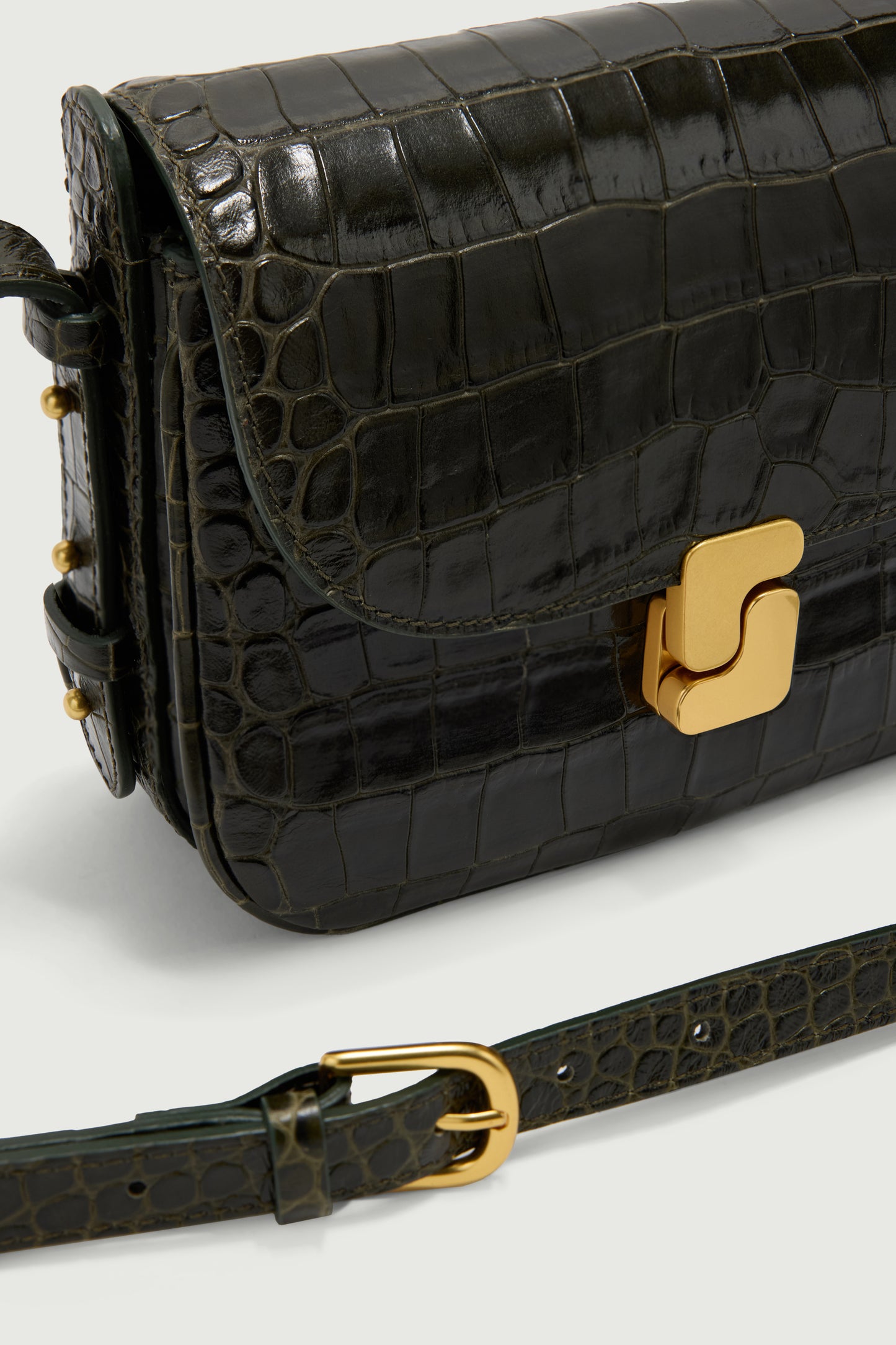 Bolso Bellissima Mini - Verde Oliva - Cuero - Mujer