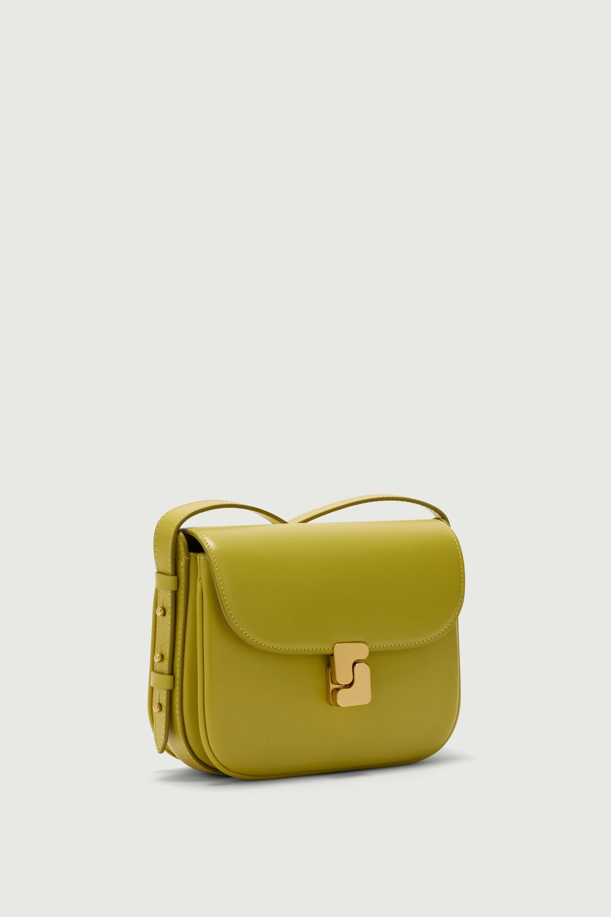Bolso Bellissima Mini - Amarillo neón - Cuero - Mujer vue 3