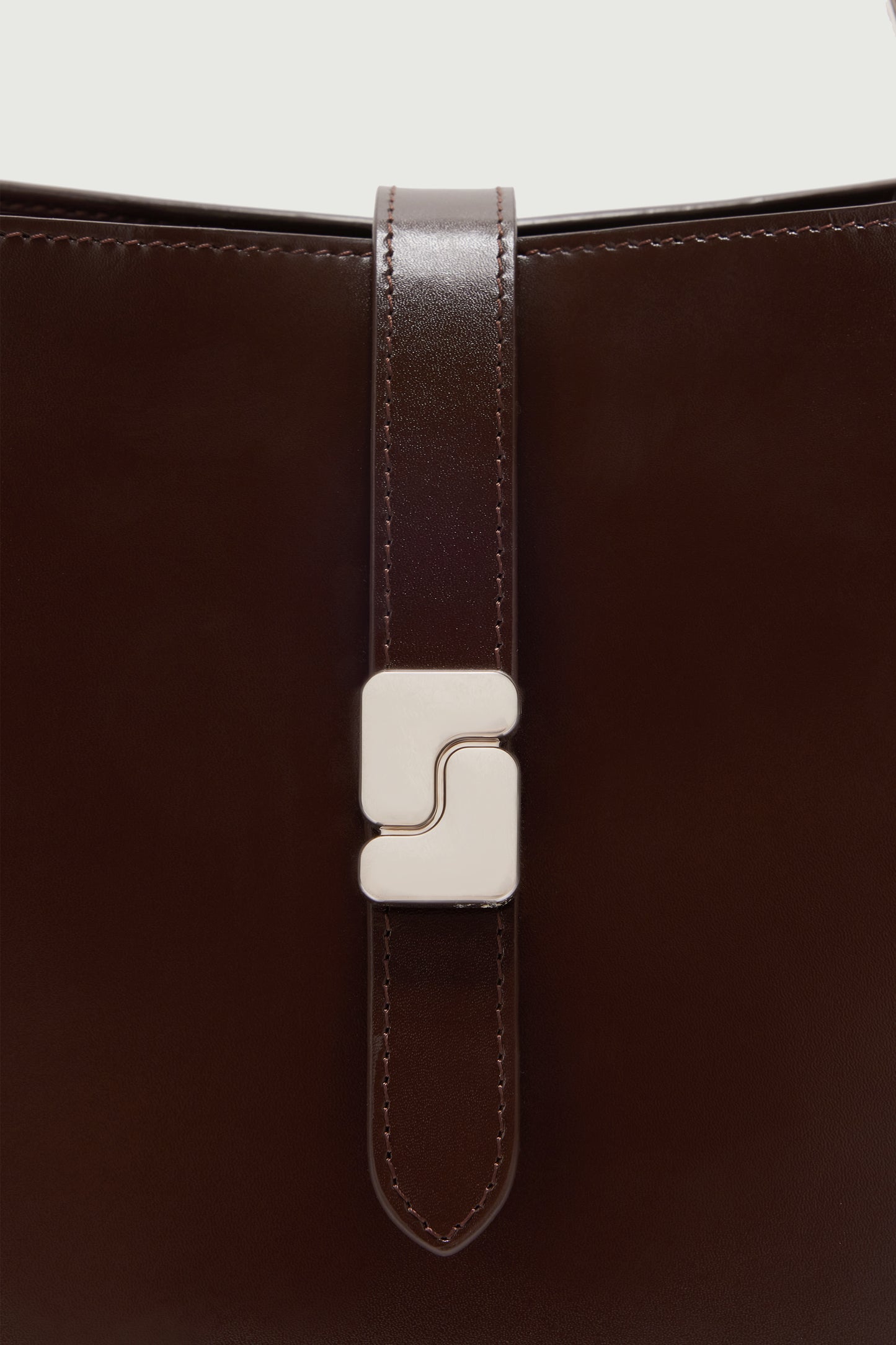 Bolso Bello Mini - Marrón Cálido - Cuero - Mujer