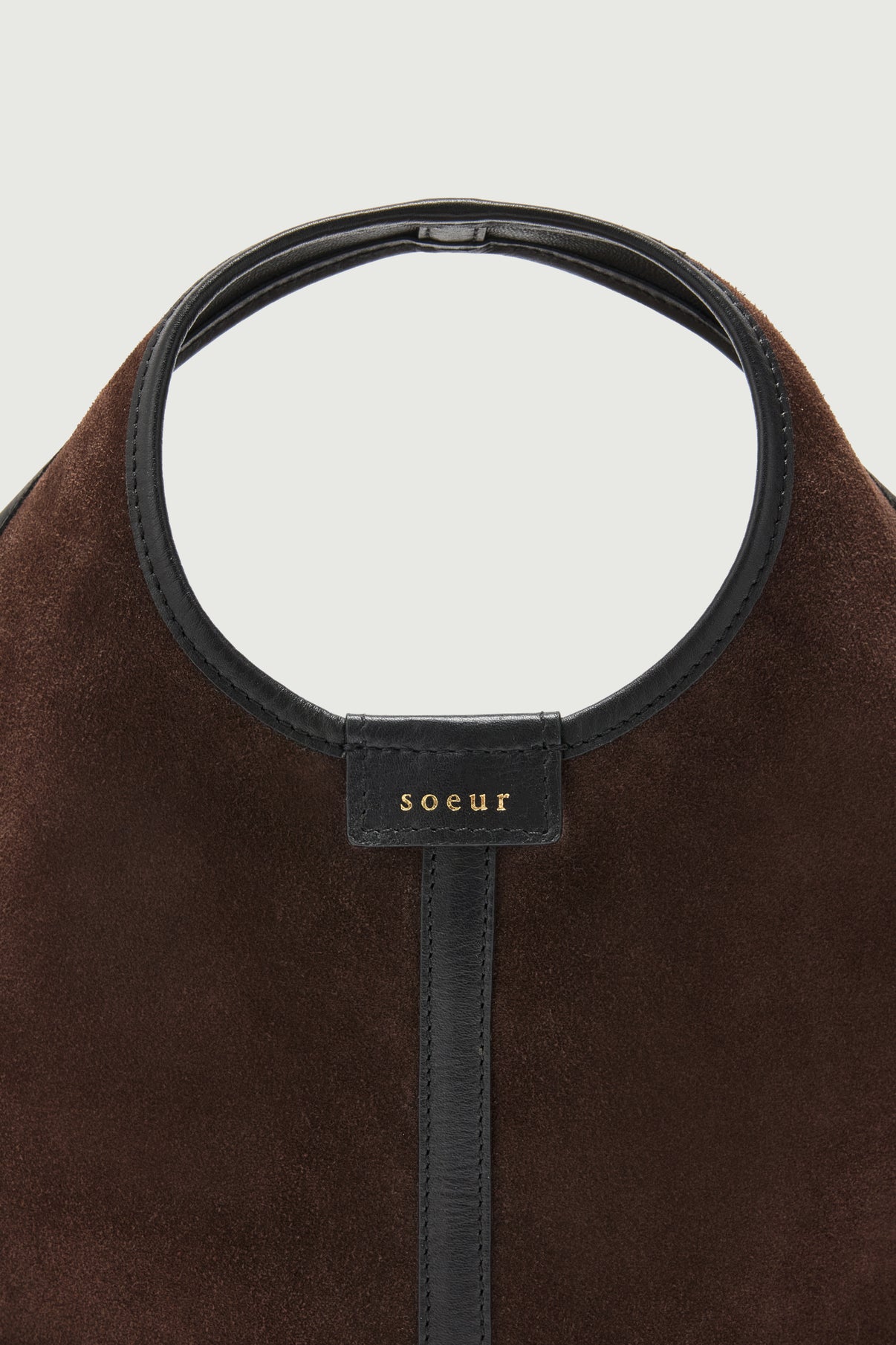 Bolso Douce Mini - Marrón Oscuro - Cuero - Mujer vue 3