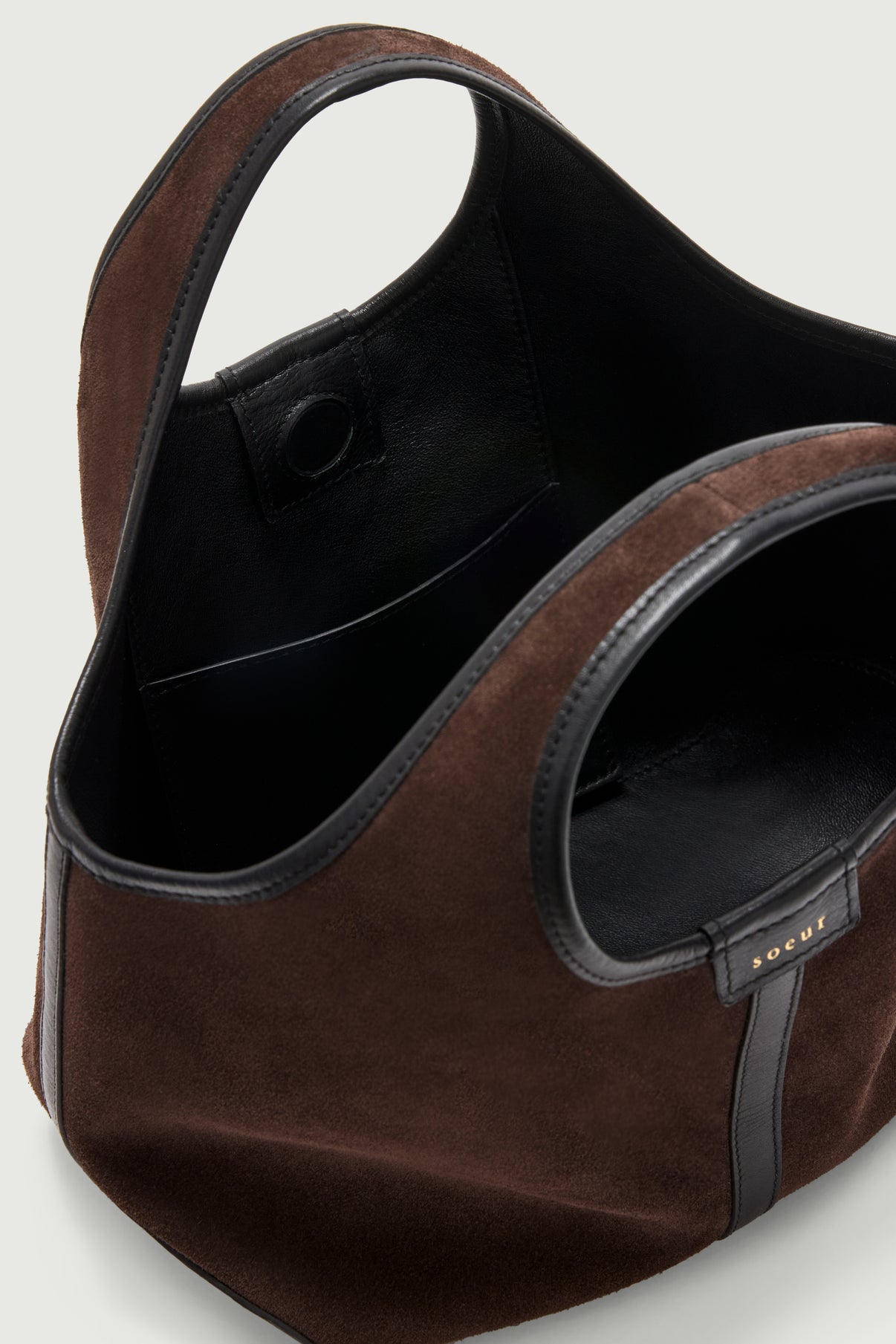 Bolso Douce Mini - Marrón Oscuro - Cuero - Mujer vue 4