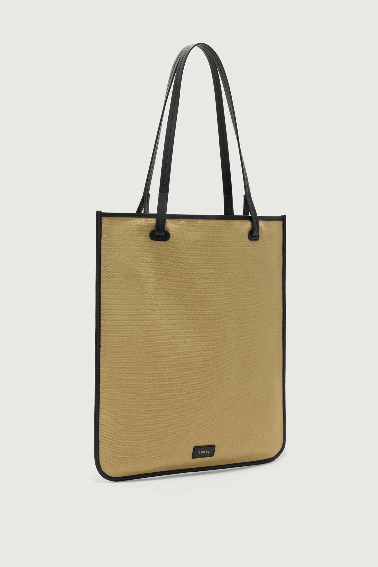 Bolso Darlington - Beige/Negro - Algodón - Mujer vue 2