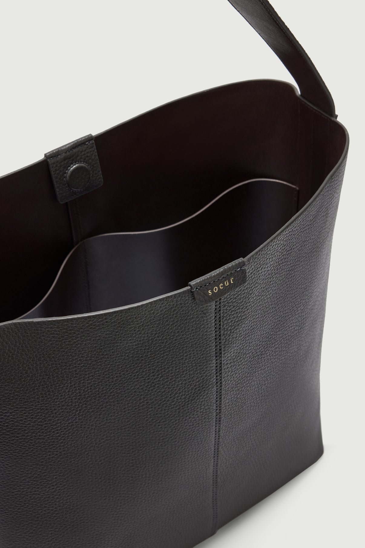 Bolso Saudade - Acero - Cuero - Mujer vue 4