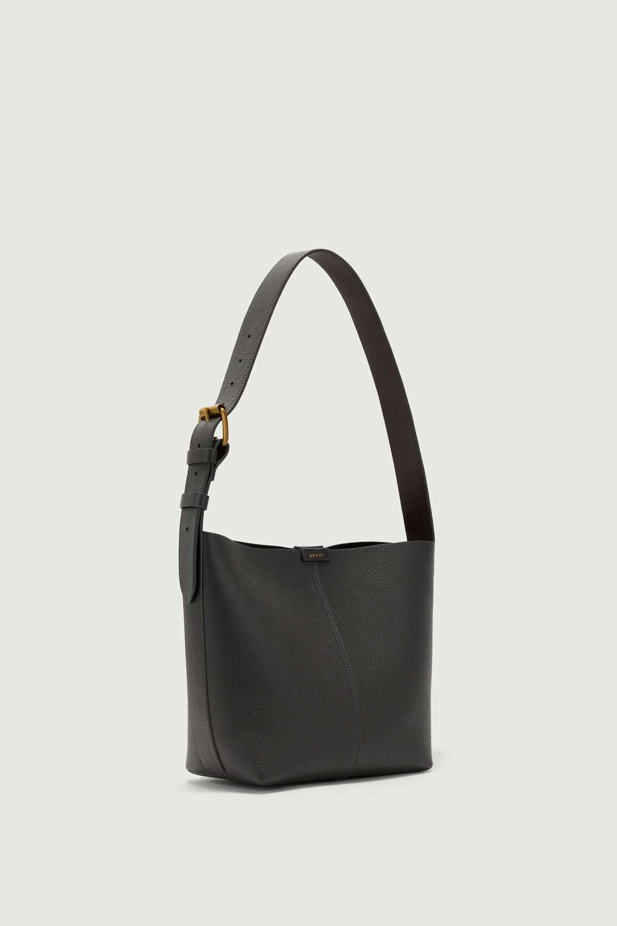 Sac Saudade Mini - Acier - Cuir - Femme vue 2