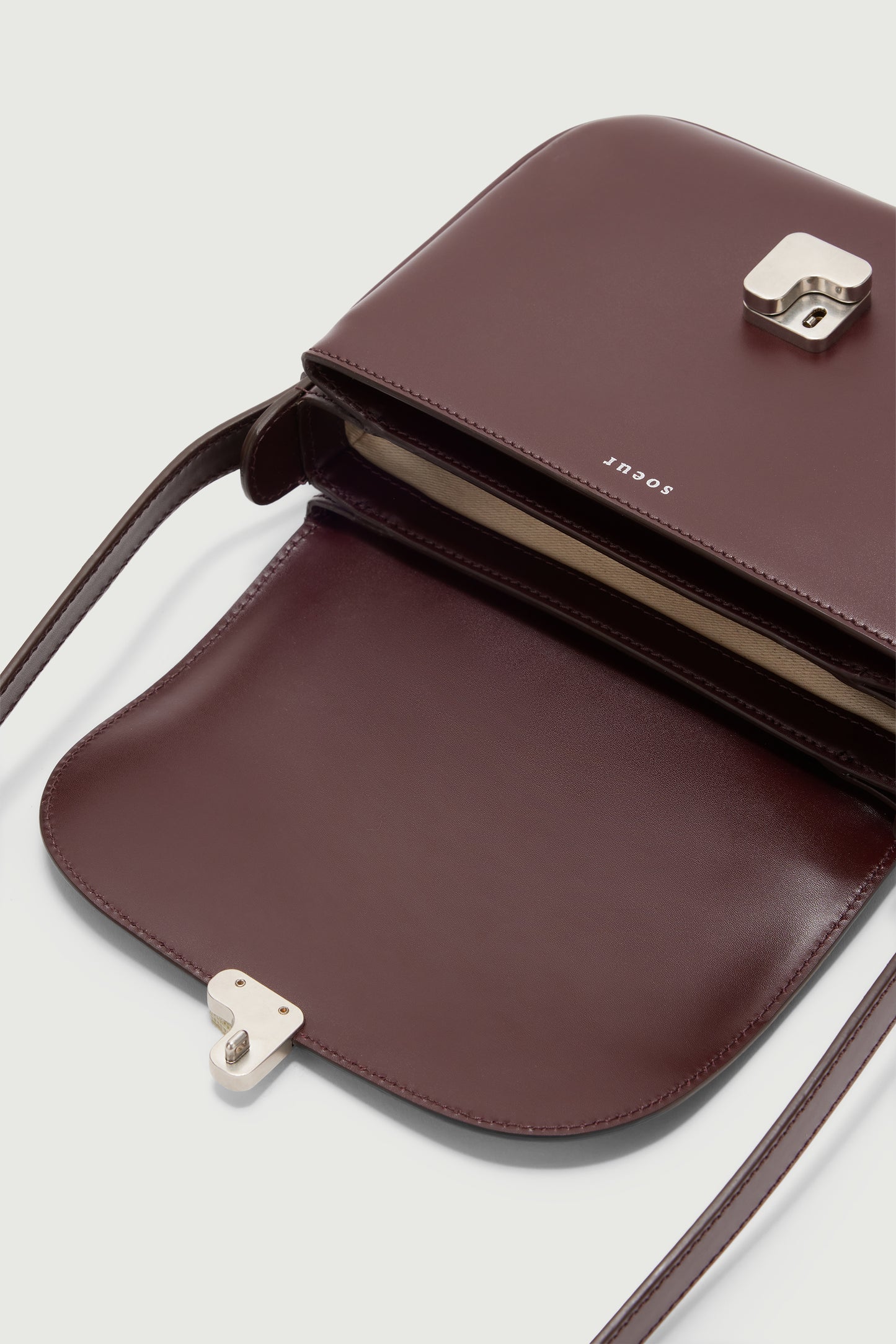 Bolso Bellissima Mini - Burdeos - Cuero - Mujer