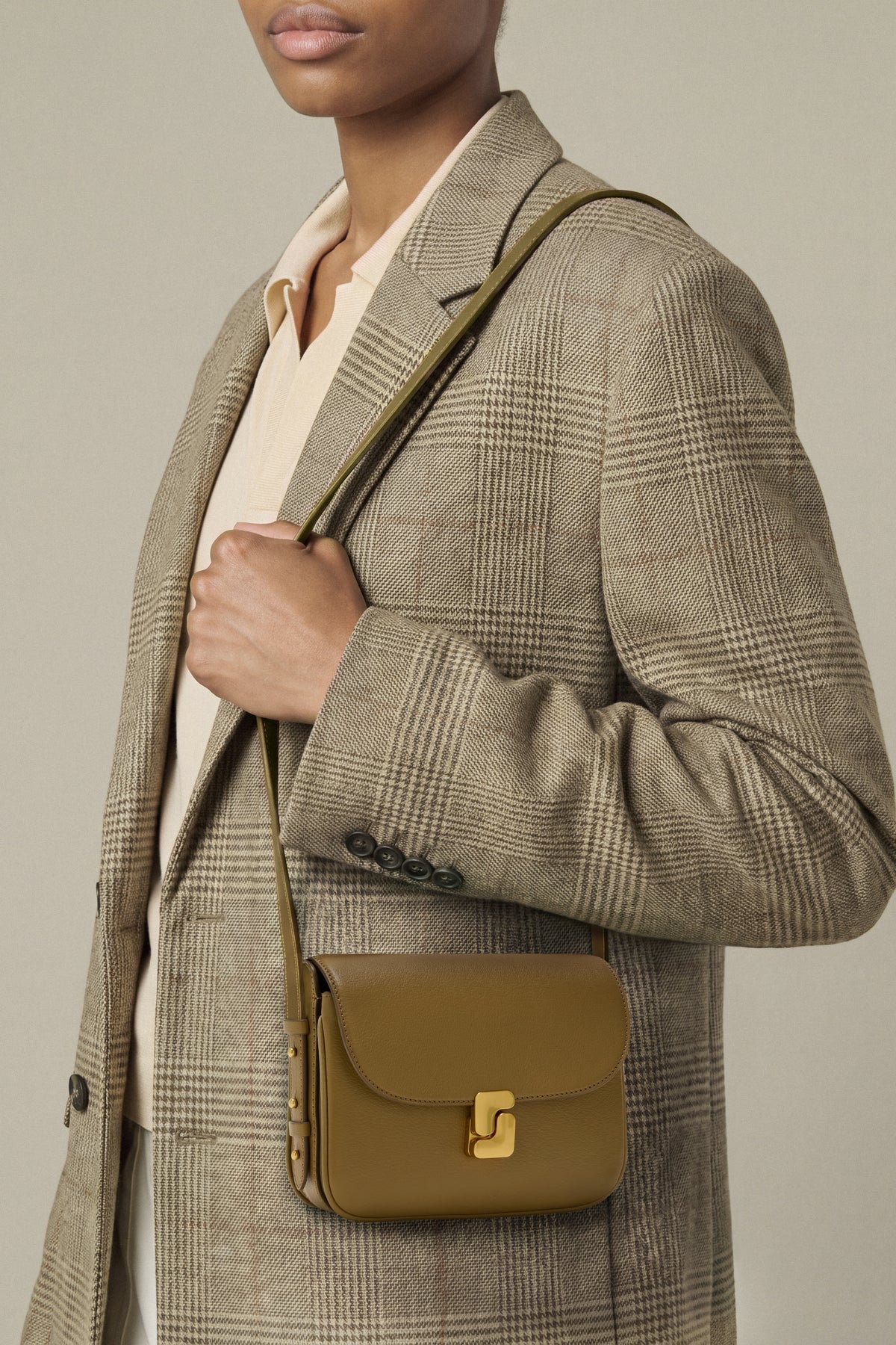Bolso Bellissima Mini - Bronce, piel Graine - Soeur