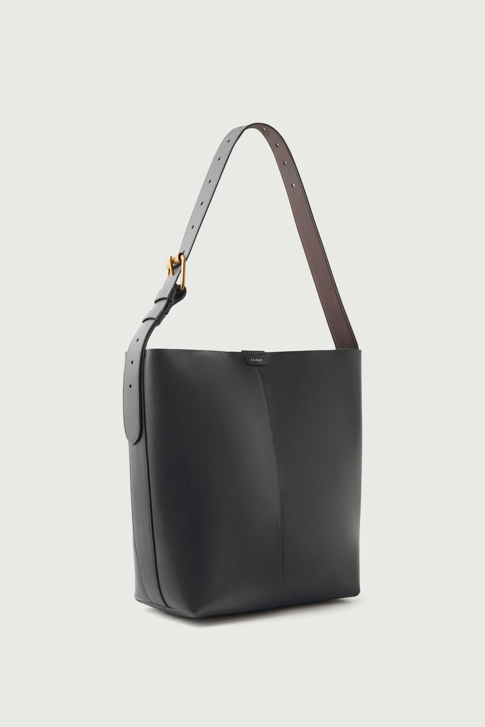 Sac Saudade - Acier/Chocolat - Cuir - Femme
