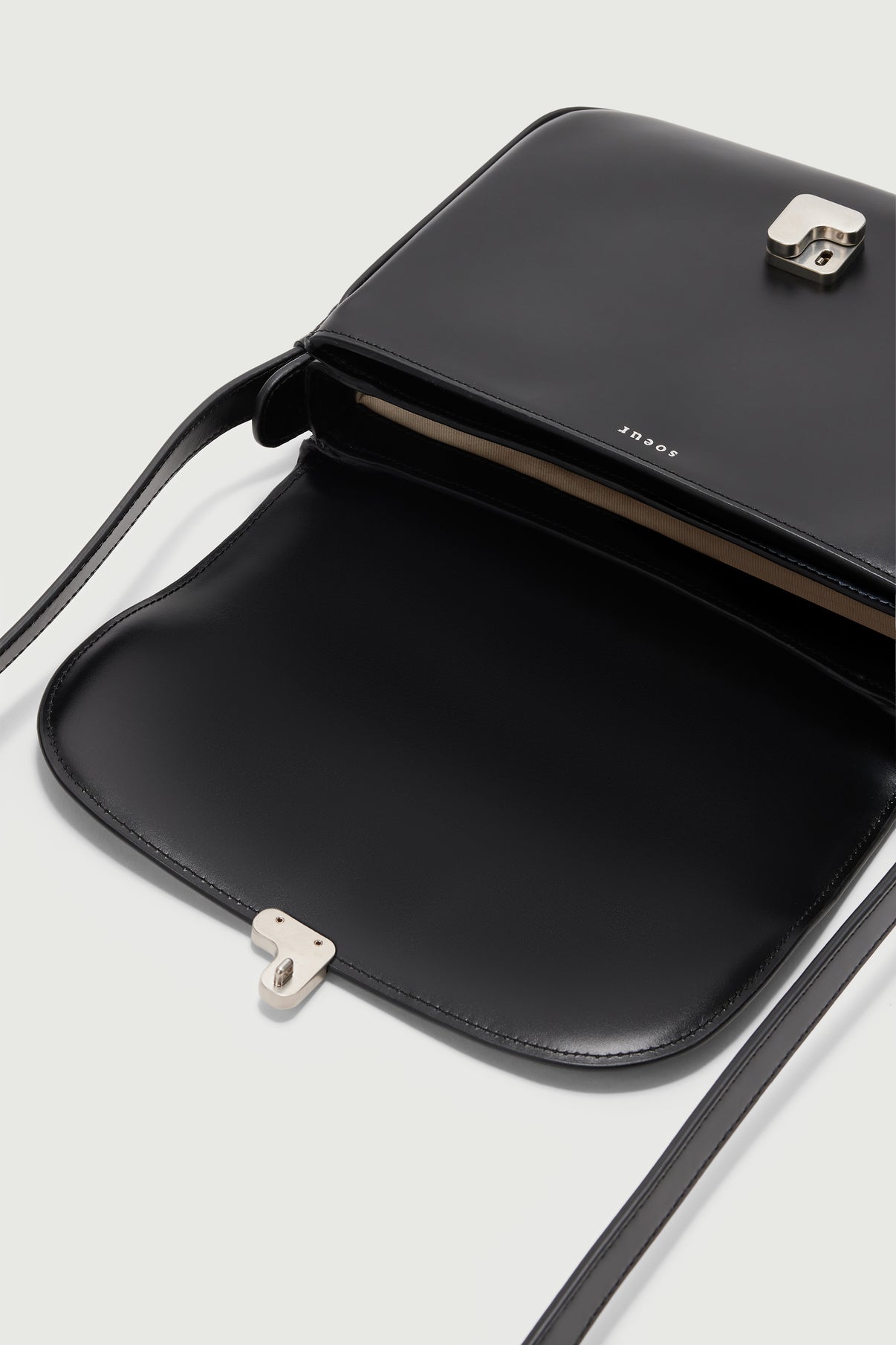 Bolso Bellissima Maxi - Negro - Cuero - Mujer vue 4