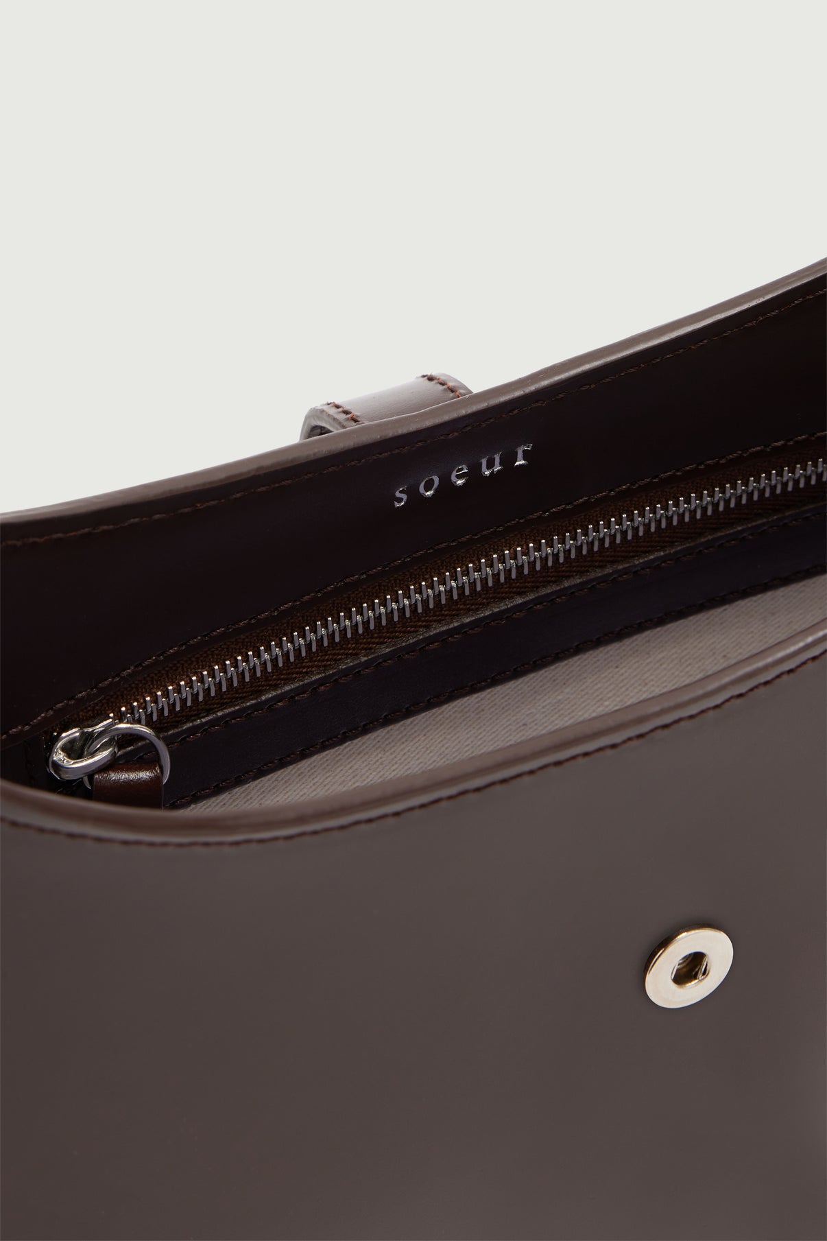 Sac Bonnie - Chocolat - Cuir - Femme vue 4