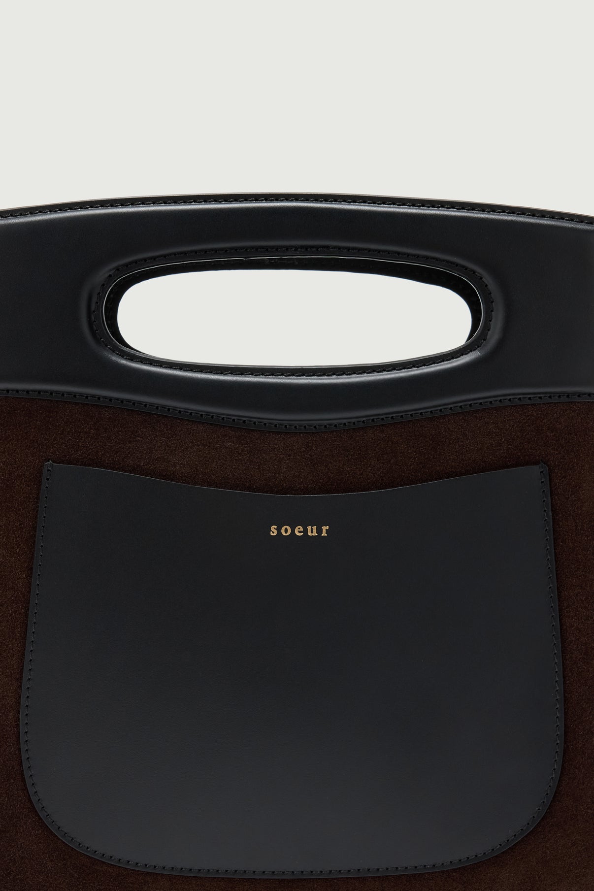 Sac Cheri - Marron Foncé - Cuir - Femme vue 3