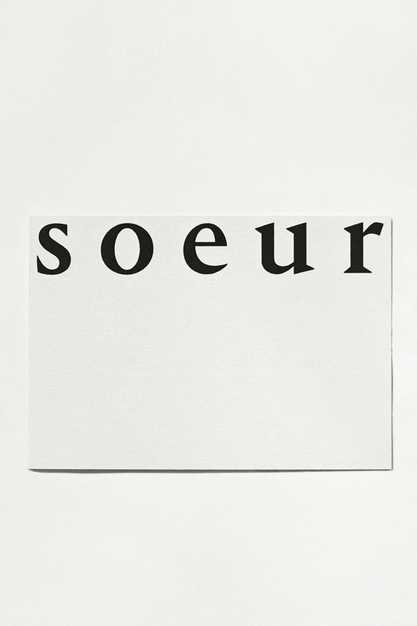 E-TARJETA REGALO Soeur N°5