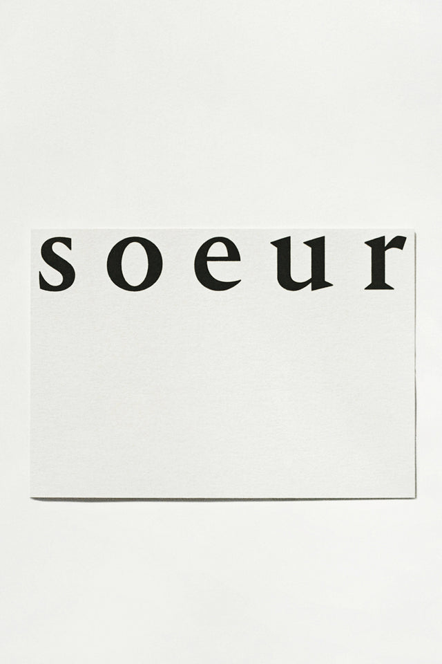 E-TARJETA REGALO Soeur N°5