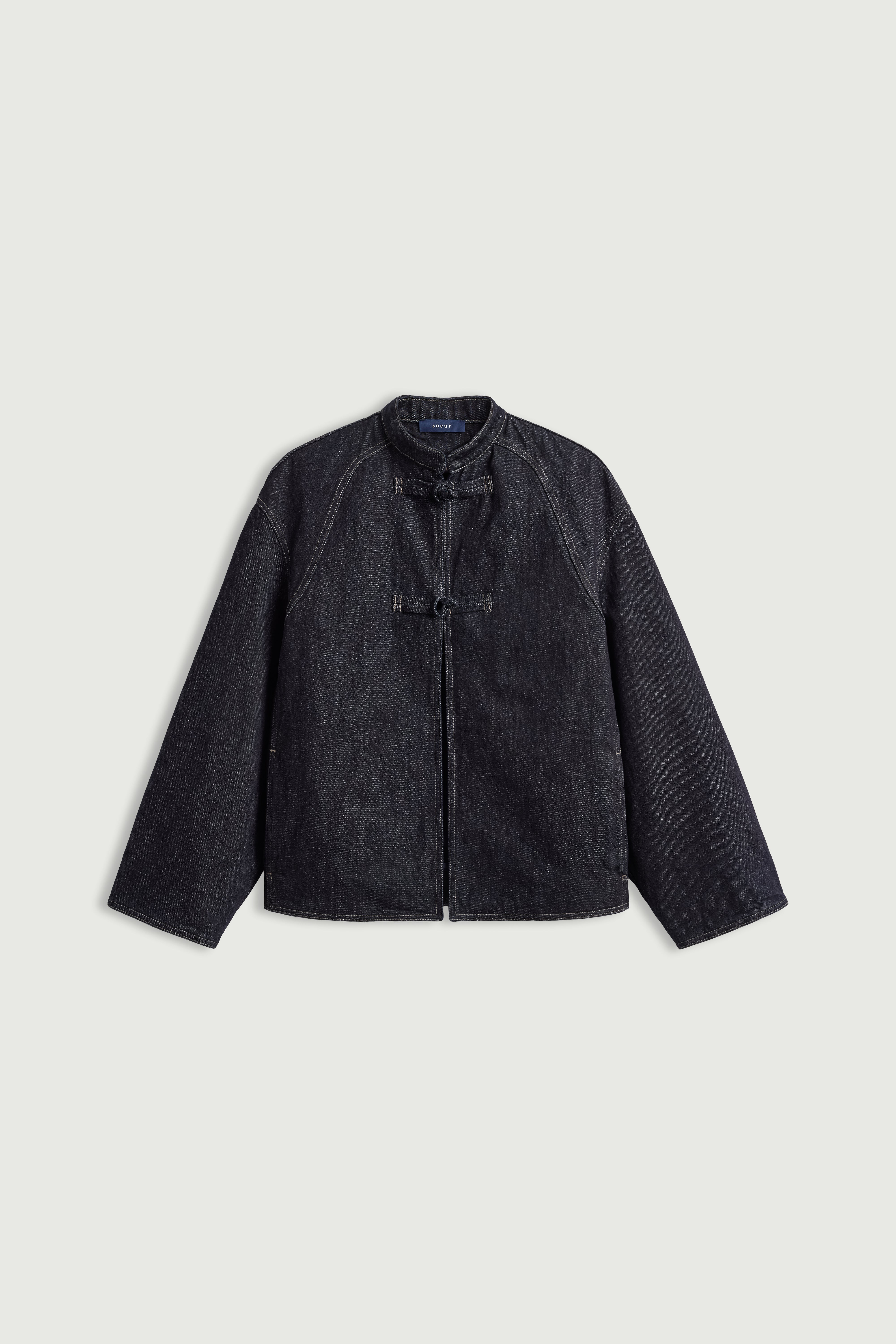Jacket Iliana - Raw Blue Cotton Women - Soeur