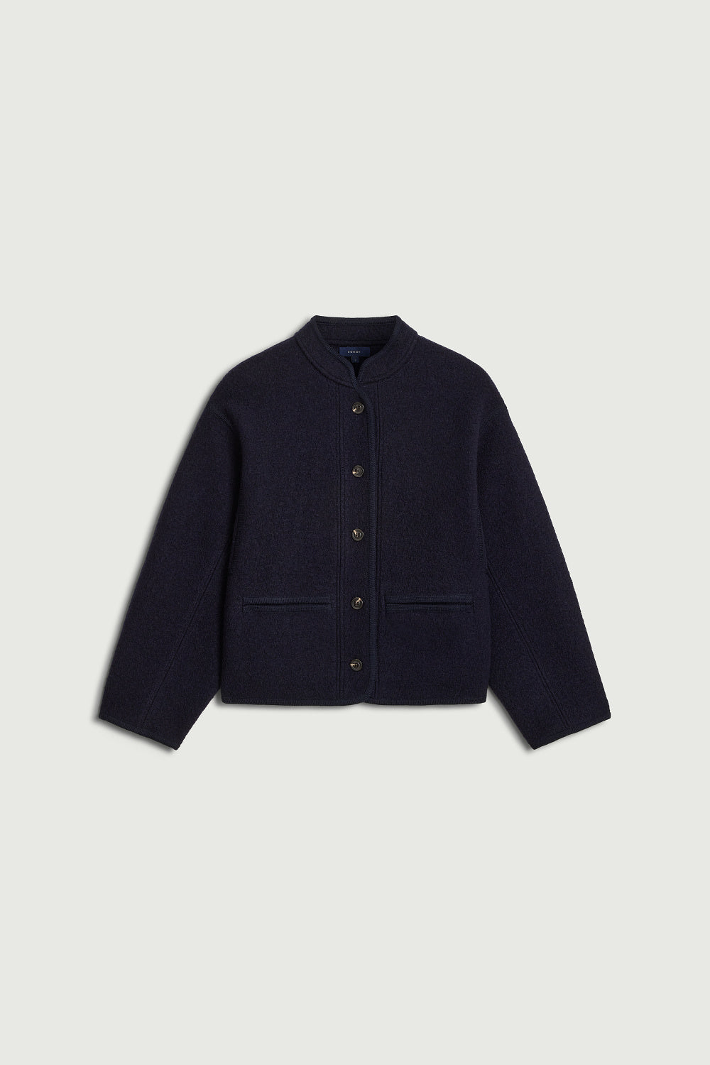 Jacket Olympe - Navy Thick Wool Women - Soeur