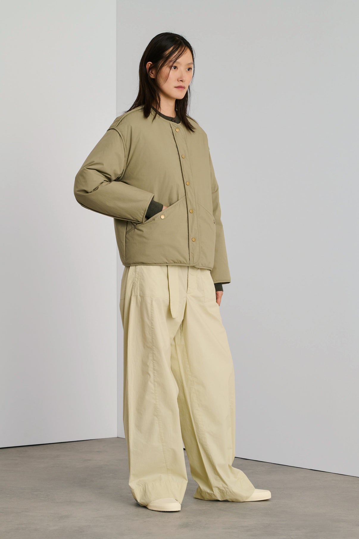 Blouson Vilnius - Amande - Coton - Femme vue 1